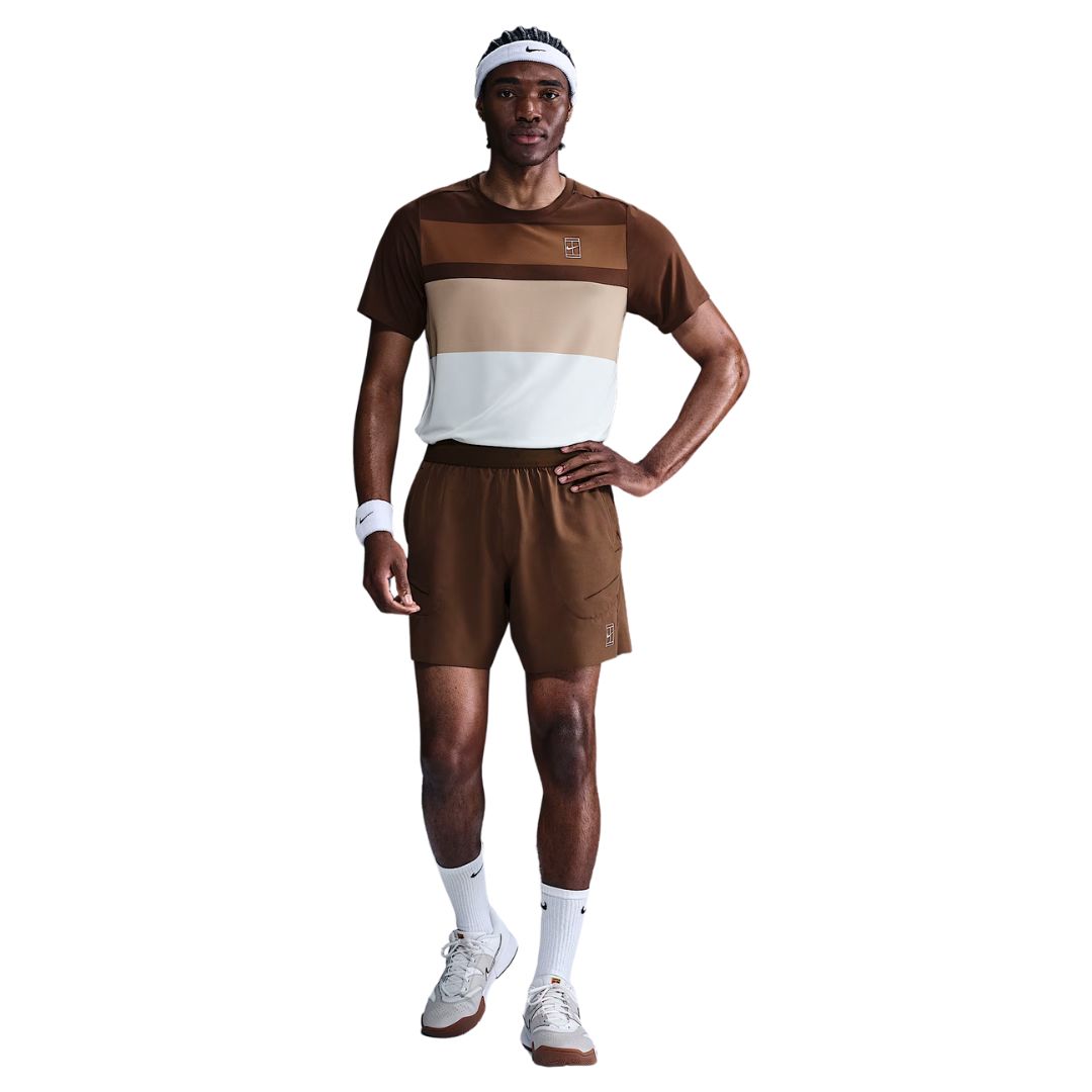 Nike Court Advantage T-shirt Cacao Wow/White